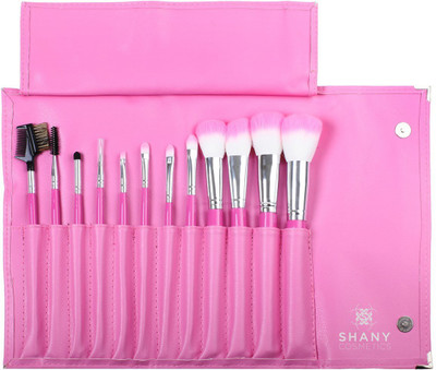 

Shany Pro Vegan Mineral Brush Set With Pink Clutch(Pack of 12)