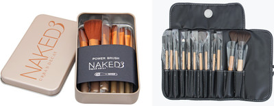 

Shopiral Makeup Brush Set 12Pc'S /cosmetci makeup Brush Set-12 Piece with Black Leather Case(Pack of 12)