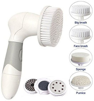 

FLYMEI 7-in-1 Facial Cleansing Brush - Waterproof Cordless Skin Care Tool Set for Face, Body and Foot Callus Remover - Deep Cleansing, Exfoliation, Pore Minimizer(Pack of 7)