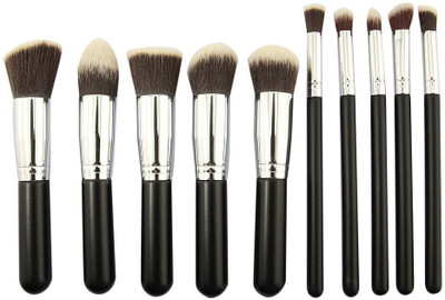 

Bs-Mall Premium Synthetic Kabuki Makeup Brush Set(Pack of 10)