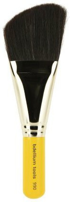 

Bdellium Tools Tools Travel Line Angled Face Brush, Yellow(Pack of 1)