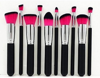 

Gugzy 10 Piece Premium Cosmetic Kabuki Makeup Brush Set(Pack of 10)