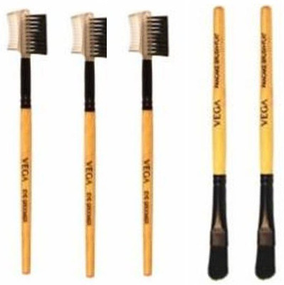 

Vega Eye Groomer, Pan Cake Brush(Pack of 5)