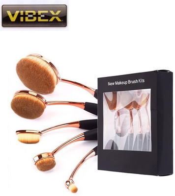 

VibeX ™ Beauty Queen Toothbrush Shaped Foundation Powder Cream Makeup Brushes(Pack of 5)