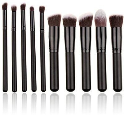 

Gugzy 10 pc Premium Cosmetic Kabuki Makeup Brush Set(Pack of 10)