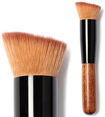 

Mallofusa Makeup Brushes in Gorgeous Zebra Baga Full Featured Makeup Brush for Foundation Blush Cream Flat Top Buffing Foundation Brush(Pack of 1)