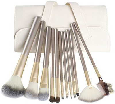 

AmoVee Makeup Brushes Tool Kit Professional, Foundation Brush Blending Blush Eyeliner Face Powder Brush Makeup Brush Set Kit(Pack of 12)