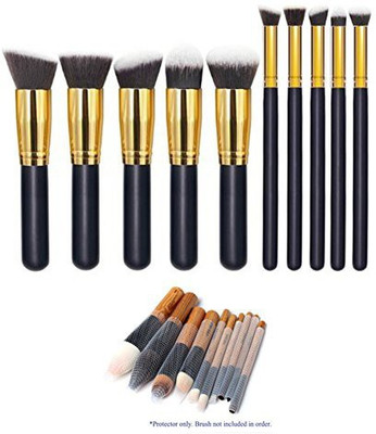 

Magik Premium Synthetic Hair Makeup Brush Set Cosmetics Brush Kit(Pack of 10)