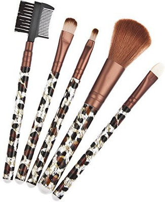 

Envyon Multi-Design Pattern Professional 5 Pcs Make Up Brush Set Travel Kit(Pack of 5)