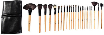 

London Pride 24 pcs Leather Bamboo Makeup Brush Set(Pack of 24)