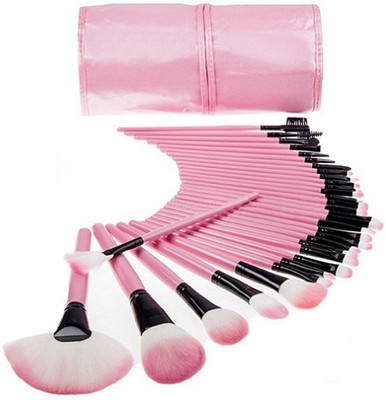 

PrettyStar Professional Pink Makeup Brushes with PU Leather Case(Pack of 32)