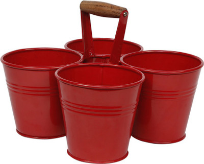 

Elan 2 L Steel Bucket(Red)