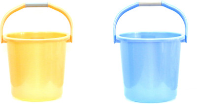 MILTON Classic 20 L Plastic Bucket(Orange, Blue) MILTON Classic 20 L Plastic Bucket(Orange, Blue)