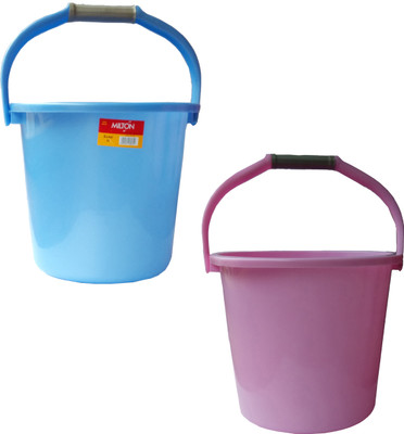 

Milton New 22 L Plastic Bucket(Blue, Pink)