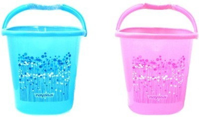 

Nayasa 25 L Plastic Bucket(Blue, Pink)