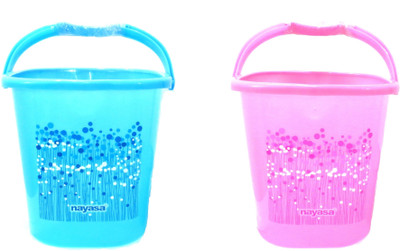 16% OFF on NAYASA Classic 18 L Plastic Bucket(Pink, Blue) 16% OFF on NAYASA Classic 18 L Plastic Bucket(Pink, Blue)