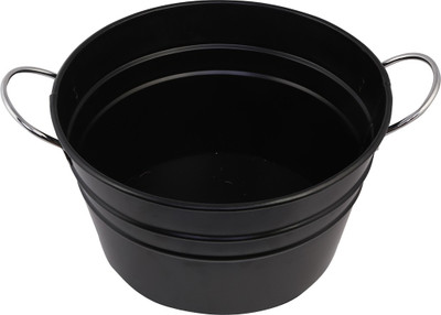 Elan 17 L Steel Bucket(Black)