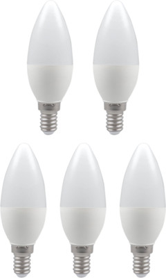 

LIGHTRON 3 W Candle E14 LED Bulb(White, Pack of 5)