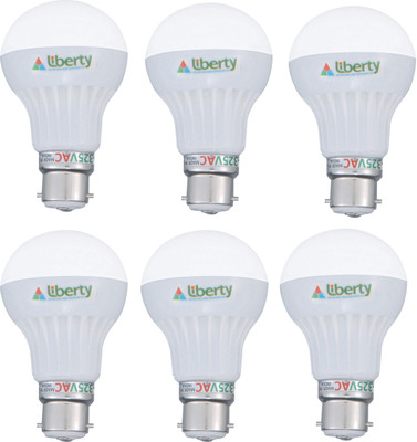 

Liberty 7 W Standard B22 LED Bulb(White, Pack of 6)