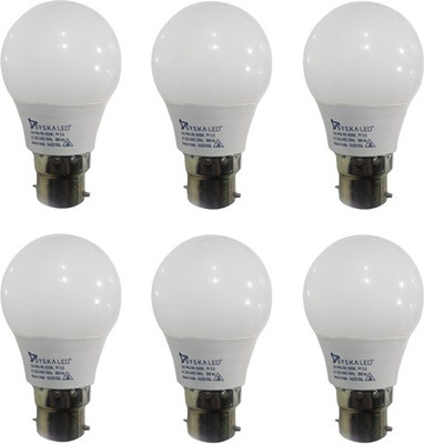 

Syska Led Lights 3 W Standard B22 D LED Bulb(White, Pack of 6)