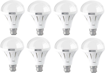 

Oreva 12 W Standard B22 LED Bulb(White, Pack of 8)