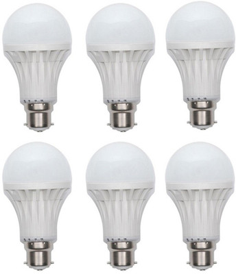 birdy 3 W Standard B22 LED Bulb(White, Pack of 6)