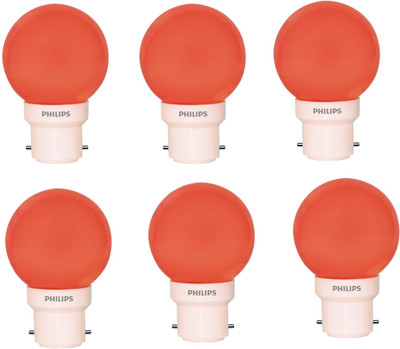 24% OFF on PHILIPS 0.5 W Standard B22 LED Bulb(Red, Pack of 6) 24% OFF on PHILIPS 0.5 W Standard B22 LED Bulb(Red, Pack of 6)