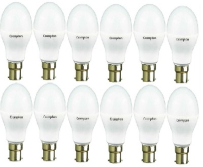 

Crompton 7 W Standard B22 LED Bulb(White, Pack of 12)