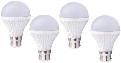 

3a Colors 0.5 W Standard B22 LED Bulb(White, Pack of 4)