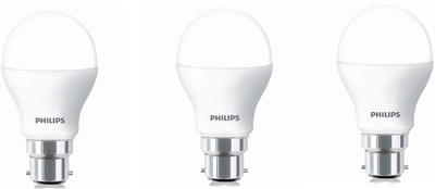 PHILIPS 7 W Basic Standard B22 LED Bulb(White, Pack of 3)