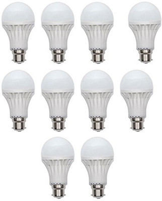 

Pari & Prince 15 W Round Plug & Play LED Bulb(White, Pack of 10)