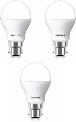 

Philips 7 W Standard B22 LED Bulb(White, Pack of 3)