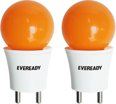 

Eveready 0.5 W Standard Plug & Play LED Bulb(Orange, Pack of 2)