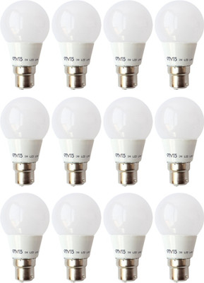 

Vivid 3 W Standard B22 LED Bulb(White, Pack of 12)