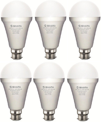 

Saara 5 W Spiral B22 LED Bulb(White, Pack of 6)