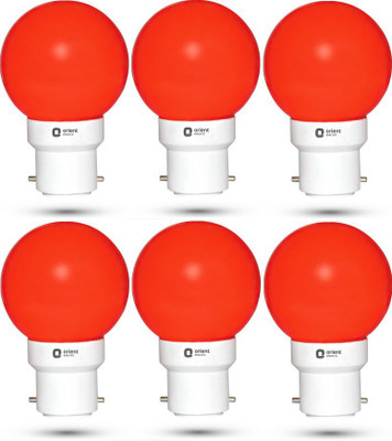 

Orient 0.5 W Standard B22 LED Bulb(Red, Pack of 6)