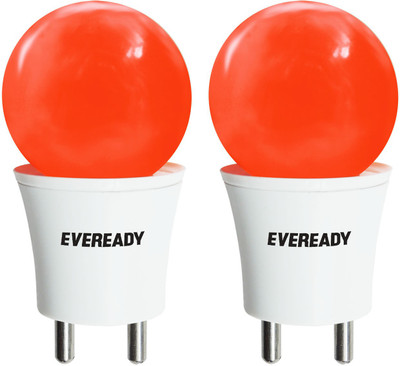 

Eveready 0.5 W Standard Plug & Play LED Bulb(Red, Pack of 2)