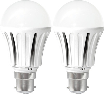 

United 8 W Standard E27/B22 Holders LED Bulb(White, Pack of 2)
