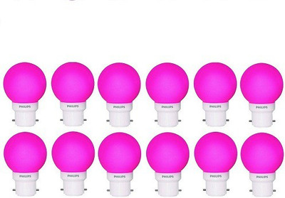 

Philips 0.5 W Standard B22 LED Bulb(Pink, Pack of 12)