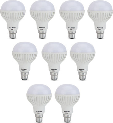 

V-Light 12 W Circline B22 LED Bulb(White, Pack of 9)