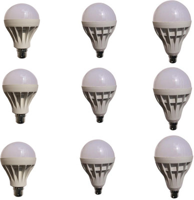 

Galaxy 12 W, 15 W, 18 W Standard B22 LED Bulb(White, Pack of 9)