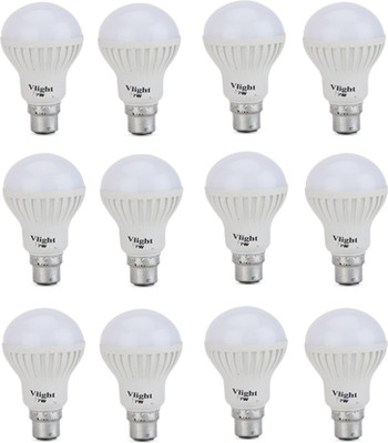 

V-Light 7 W Circline B22 LED Bulb(White, Pack of 12)