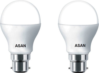 

ASAN 7 W Standard B22 LED Bulb(White, Pack of 2)