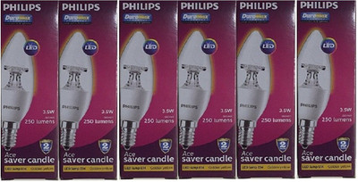 

Philips 3.5 W Candle E14 LED Bulb(Yellow, Pack of 6)