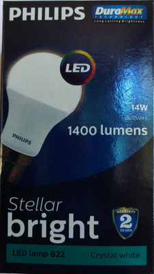 

Philips 14 W Globe B22 LED Bulb(White)