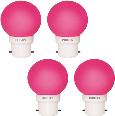 32% OFF on Philips 0.5 W B22 LED Bulb(Pink, Pack of 4) 32% OFF on Philips 0.5 W B22 LED Bulb(Pink, Pack of 4)