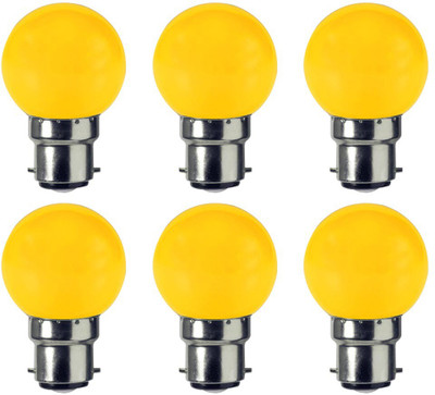 

VRCT 0.5 W Standard B22 LED Bulb(Yellow, Pack of 6)