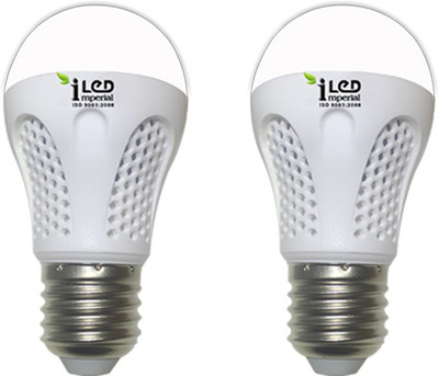 Imperial 4 W Standard E27 LED Bulb(Yellow, Pack of 2)