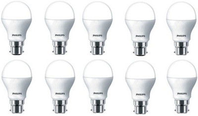 PHILIPS 9 W Basic Standard B22 LED Bulb(White, Pack of 10)