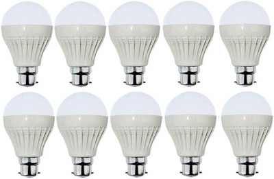 

VRCT 3 W Standard B22 LED Bulb(White, Pack of 10)